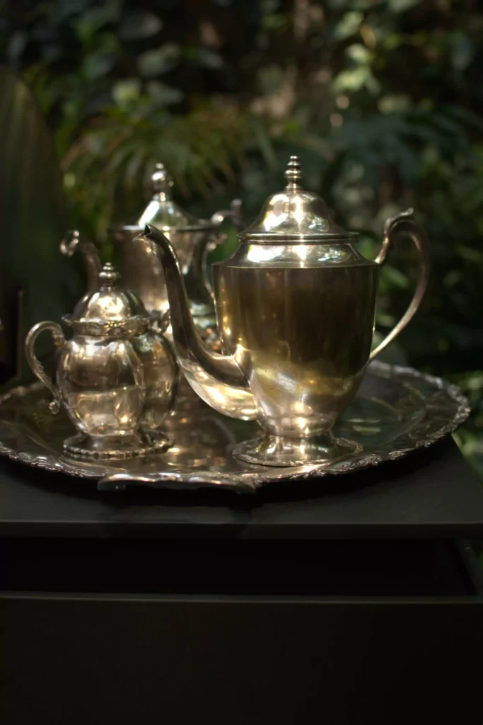 Vajilla vintage de acero inoxidable de Zash